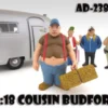 Cousin Budford "Trailer Park" Figure For 1:18 Scale Diecast Model Cars American Diorama 23874