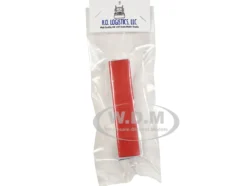 Covered Grain Trailer White with Red Tarp 1/87 (HO) Plastic Model Car by HO Logistics