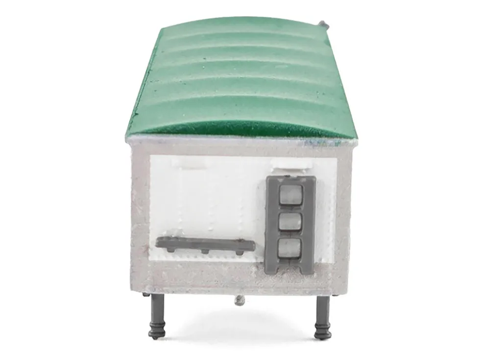 Covered Grain Trailer White with Green Tarp "Cargill" 1/87 (HO) Plastic Model Car by HO Logistics