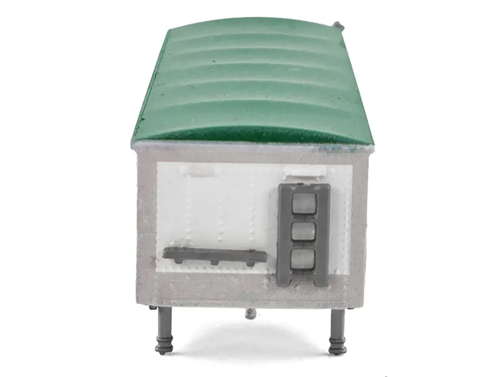 Covered Grain Trailer White with Green Tarp "SunGlo - Cargill" 1/87 (HO) Plastic Model Car by HO Logistics