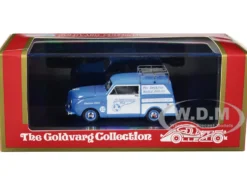 1948 Crosley Station Wagon Blue and White Pan American Airways Ground Crew with Roof Rack Limited Edition to 240 pieces Worldwide 1/43 Model Car Goldvarg Collection GC-PAA-004