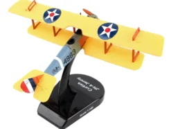 Curtiss JN4 Jenny Biplane Aircraft United States Army Air Service 1/100 Diecast Model Airplane Postage Stamp PS5810-2