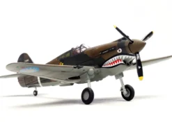 Curtiss P-40B/C Warhawk Fighter Aircraft "White 7, 1st Squadron, Flying Tigers, Chinese Air Force" (1942) 1st American Volunteer Group 1/72 Diecast Model Airplane by Legion