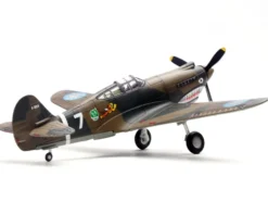 Curtiss P-40B/C Warhawk Fighter Aircraft "White 7, 1st Squadron, Flying Tigers, Chinese Air Force" (1942) 1st American Volunteer Group 1/72 Diecast Model Airplane by Legion