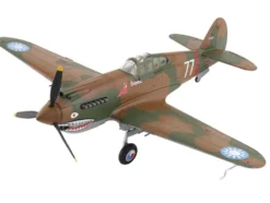Curtiss P-40B Hawk 81-A2 Fighter-Bomber Aircraft "No.77, Robert Smith, 3rd Pursuit Squadron" (1941) American Volunteer Group in China "Air Power Series" 1/48 Diecast Model by Hobby Master