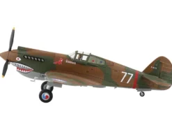 Curtiss P-40B Hawk 81-A2 Fighter-Bomber Aircraft "No.77, Robert Smith, 3rd Pursuit Squadron" (1941) American Volunteer Group in China "Air Power Series" 1/48 Diecast Model by Hobby Master