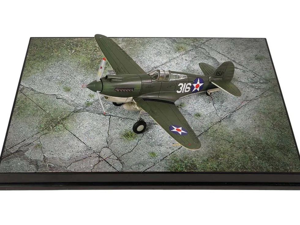 Curtiss P-40B HAWK 81A-2 P-8127 Aircraft Fighter 47th Pursuit Squadron 15th Pursuit Group Serial 316/15P Hawaiian Islands Pearl Habor 7 December 1941 WW2 Aircrafts Series 1/72 Diecast Model Forces of Valor FOV-812060D