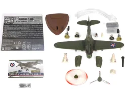 Curtiss P-40B HAWK 81A-2 P-8127 Aircraft Fighter 47th Pursuit Squadron 15th Pursuit Group Serial 316/15P Hawaiian Islands Pearl Habor 7 December 1941 WW2 Aircrafts Series 1/72 Diecast Model Forces of Valor FOV-812060D