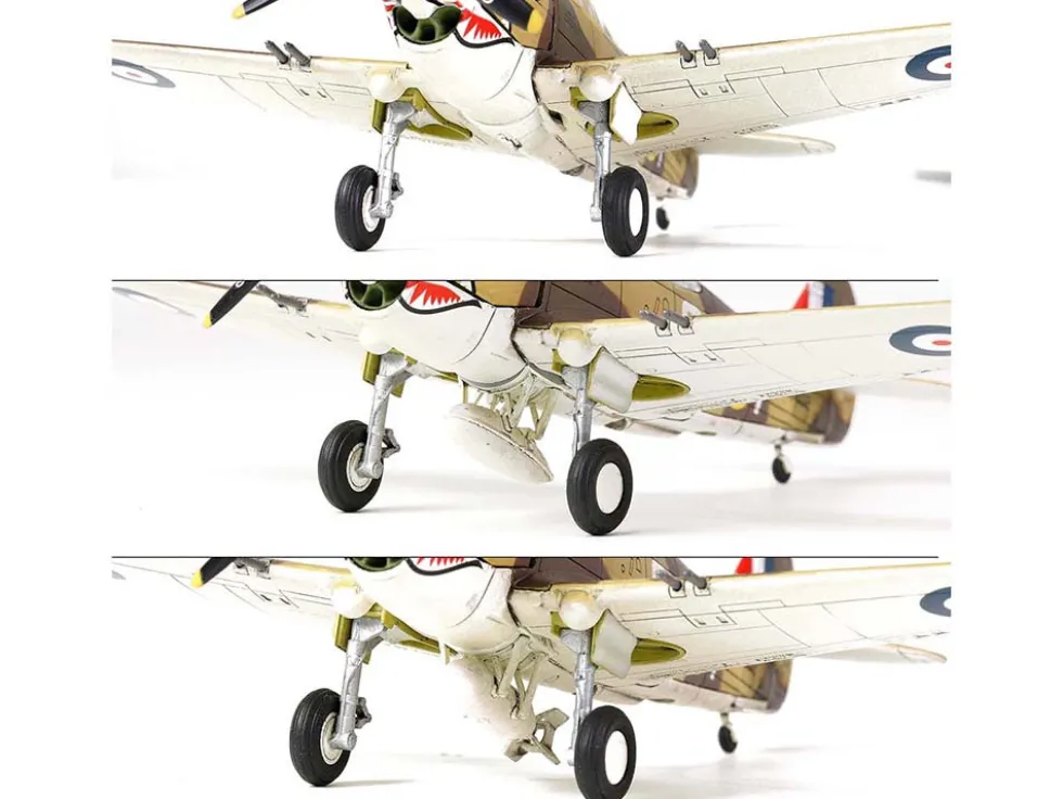 Curtiss P-40B Tomahawk MK IIB Aircraft Fighter 112 Squadron Royal Air Force AK402, GA-F North Africa October 1941 WW2 Aircrafts Series 1/72 Diecast Model Forces of Valor FOV-812060A