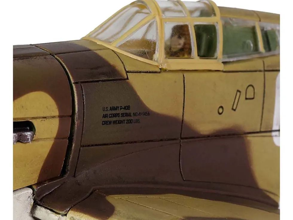 Curtiss P-40B Tomahawk MK IIB Aircraft Fighter 112 Squadron Royal Air Force AK402, GA-F North Africa October 1941 WW2 Aircrafts Series 1/72 Diecast Model Forces of Valor FOV-812060A