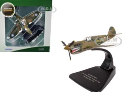 Curtiss P40 E Warhawk Fighter Plane Pilot Robert Neale 1st Pursuit Squadron Kunming China 1944 Oxford Aviation Series 1/72 Diecast Model Airplane by Oxford Diecast AC074