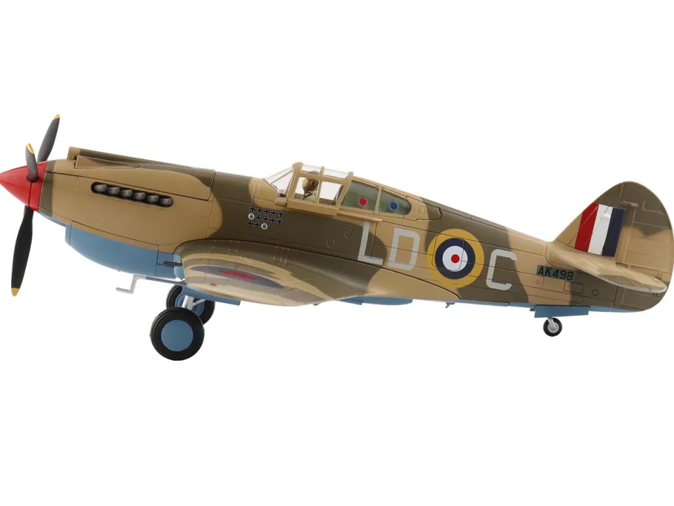 Curtiss P-40 Warhawk Tomahawk Mk IIB Aircraft "LD-C, Clive Caldwell, No. 250 Squadron, North Africa" (1942) British Royal Air Force "Air Power Series" 1/48 Diecast Model by Hobby Master