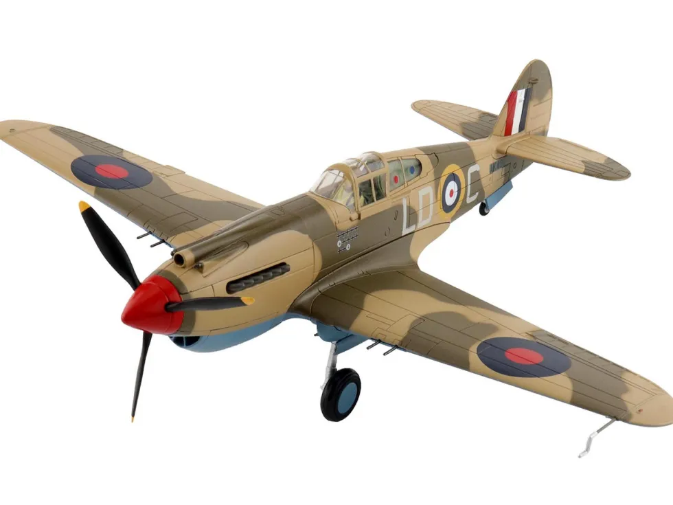 Curtiss P-40 Warhawk Tomahawk Mk IIB Aircraft "LD-C, Clive Caldwell, No. 250 Squadron, North Africa" (1942) British Royal Air Force "Air Power Series" 1/48 Diecast Model by Hobby Master