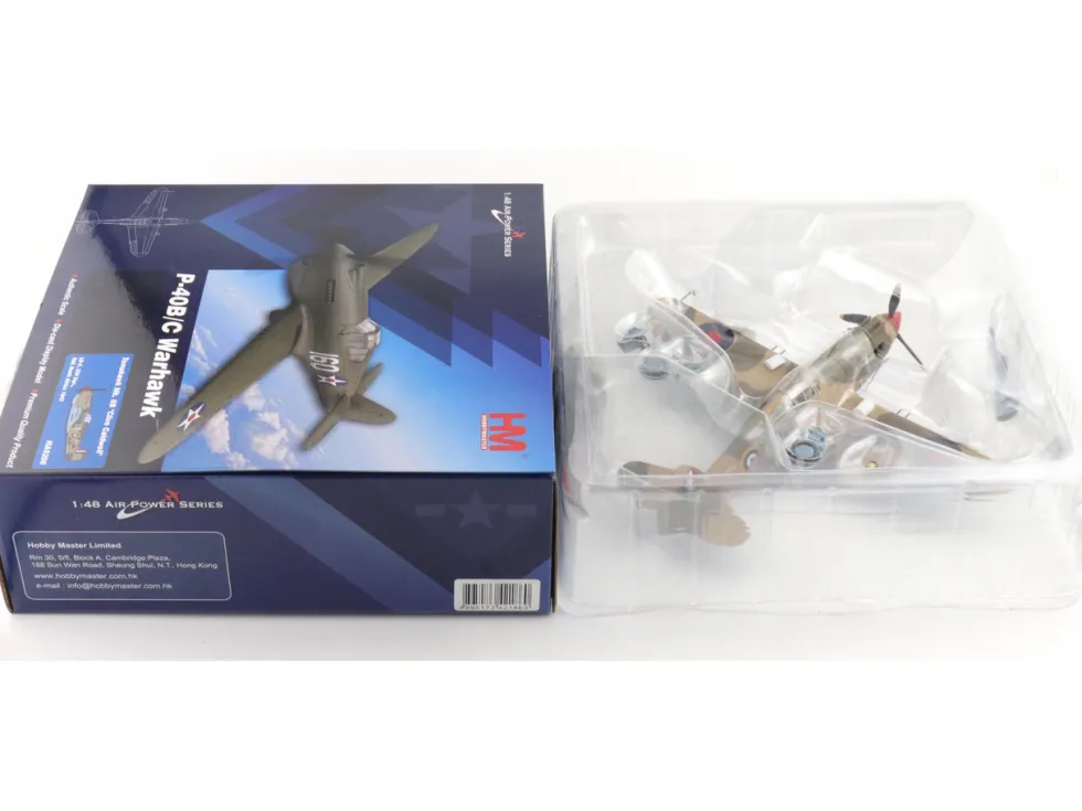 Curtiss P-40 Warhawk Tomahawk Mk IIB Aircraft "LD-C, Clive Caldwell, No. 250 Squadron, North Africa" (1942) British Royal Air Force "Air Power Series" 1/48 Diecast Model by Hobby Master