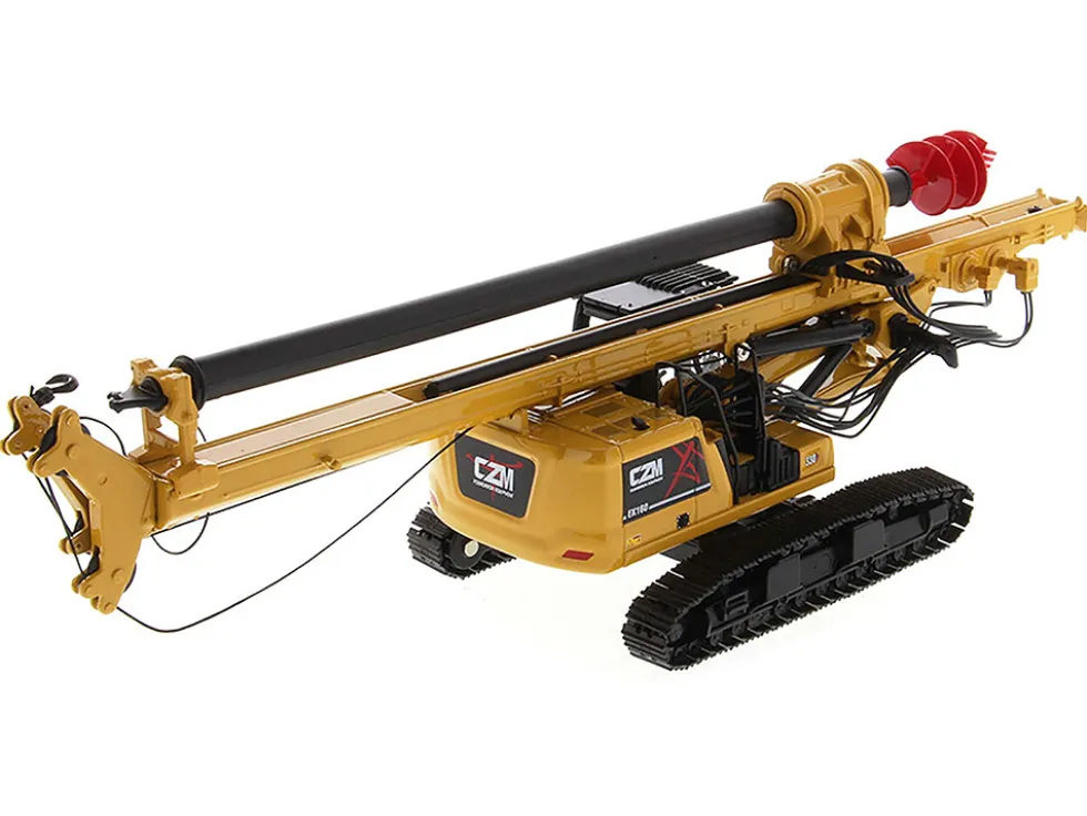 CZM EK160 Cylinder Crowd Drilling Rig Yellow High Line Series 1/50 Diecast Model Diecast Masters 41002