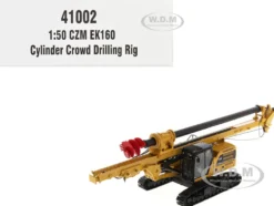 CZM EK160 Cylinder Crowd Drilling Rig Yellow High Line Series 1/50 Diecast Model Diecast Masters 41002