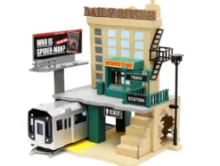 Daily Bugle Subway Diorama Set Spider-Man J. Jonah Jameson Diecast Figures Marvel's Spider-Man Nano Scene Series Models Jada 33659