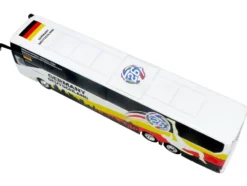 Daimler Tourrider Coach Bus "Germany National Football Team" White with Graphics "International Federation of the Global Game" Series Limited Edition to 504 pieces Worldwide 1/87 (HO) Diecast Model by Iconic Replicas