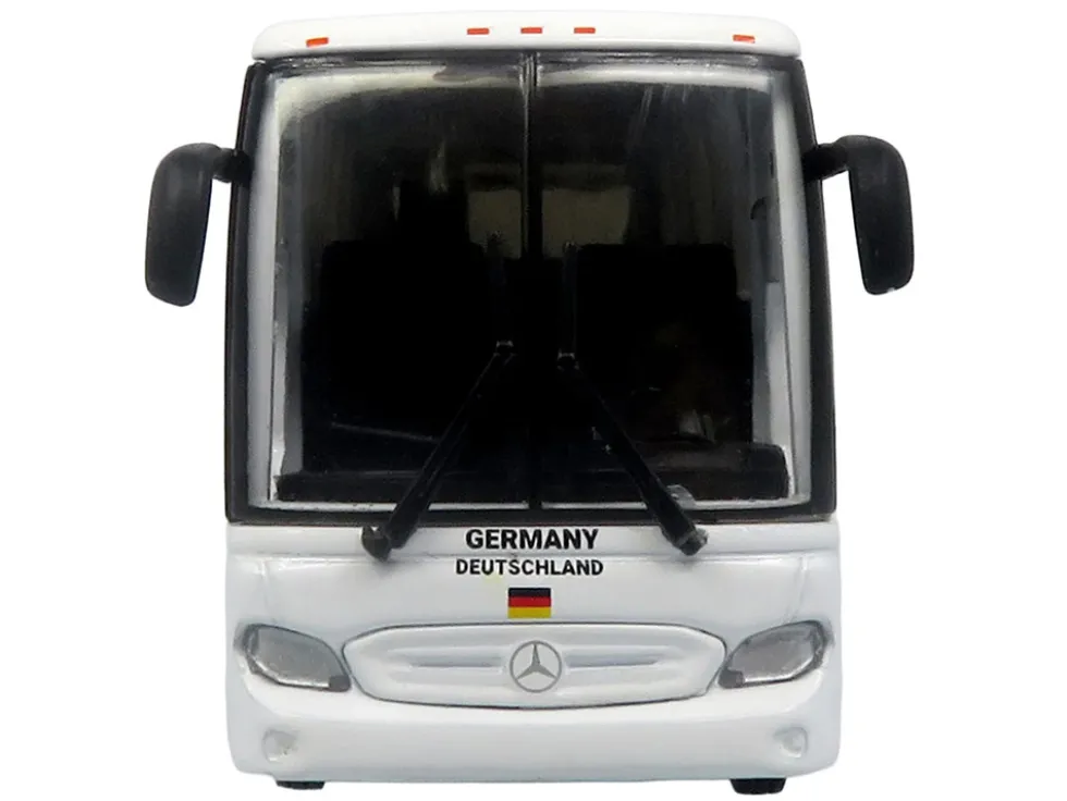 Daimler Tourrider Coach Bus "Germany National Football Team" White with Graphics "International Federation of the Global Game" Series Limited Edition to 504 pieces Worldwide 1/87 (HO) Diecast Model by Iconic Replicas