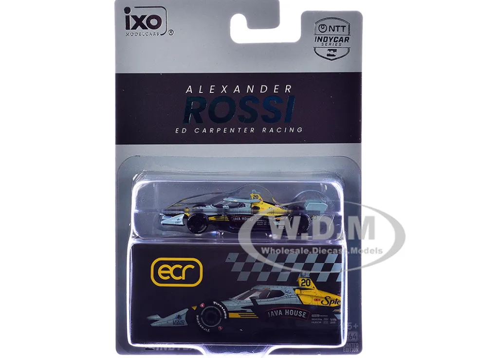 Dallara IndyCar #20 Alexander Rossi "Java House" Ed Carpenter Racing (Road Course Configuration) "NTT IndyCar Series" (2026) 1/64 Diecast Model Car by IXO Models