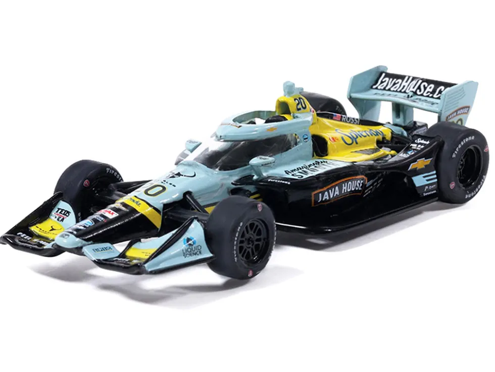 Dallara IndyCar #20 Alexander Rossi "Java House" Ed Carpenter Racing (Road Course Configuration) "NTT IndyCar Series" (2026) 1/64 Diecast Model Car by IXO Models