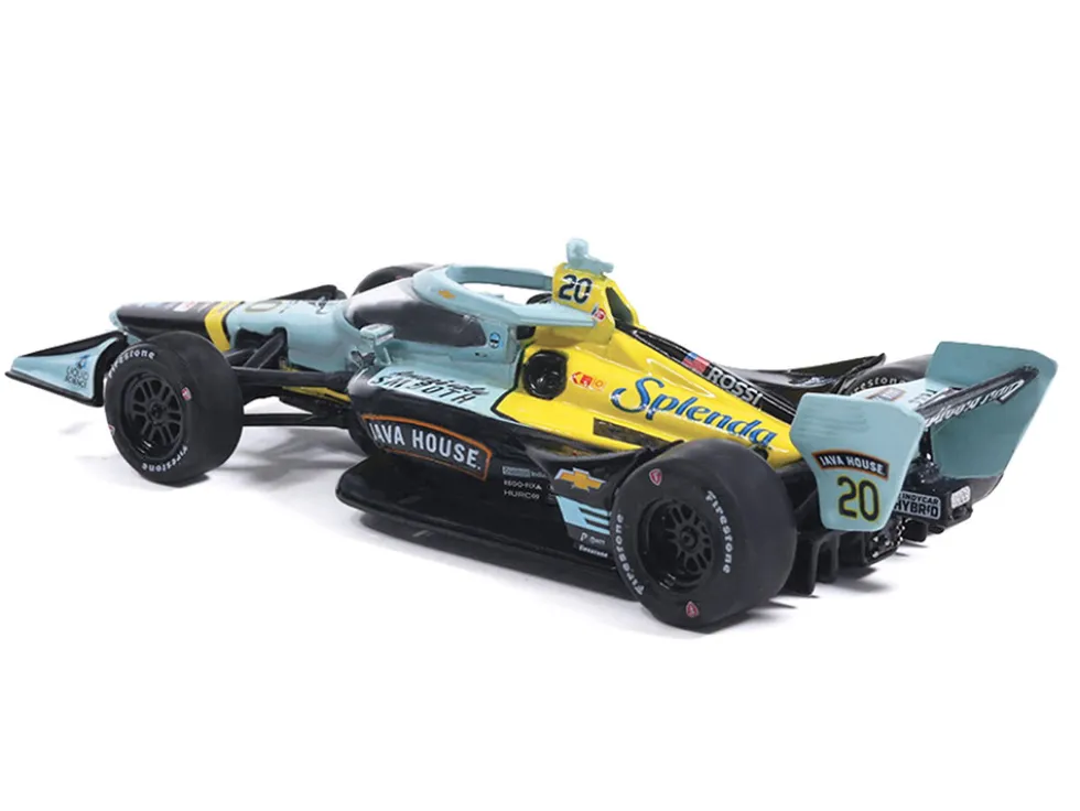 Dallara IndyCar #20 Alexander Rossi "Java House" Ed Carpenter Racing (Road Course Configuration) "NTT IndyCar Series" (2026) 1/64 Diecast Model Car by IXO Models