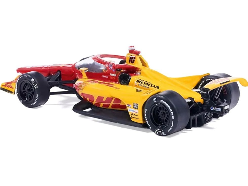 Dallara IndyCar #10 Alex Palou "DHL - Chip Ganassi Racing" Winner "Indianapolis 500" (2025) 1/64 Diecast Model Car by IXO Models