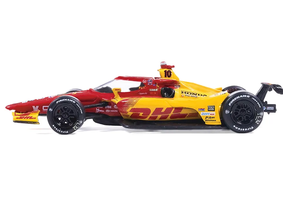 Dallara IndyCar #10 Alex Palou "DHL - Chip Ganassi Racing" Winner "Indianapolis 500" (2025) 1/64 Diecast Model Car by IXO Models