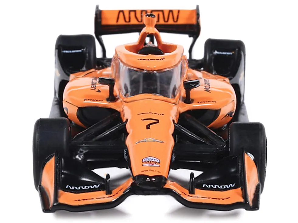 Dallara IndyCar #7 Christian Lundgaard "McLaren" Arrow McLaren IndyCar Team (Road Course Configuration) "NTT IndyCar Series" (2026) 1/64 Diecast Model Car by IXO Models