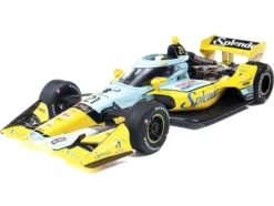 Dallara IndyCar #21 Christian Rasmussen "Splenda" Ed Carpenter Racing (Road Course Configuration) "NTT IndyCar Series" (2026) 1/18 Diecast Model Car by IXO Models