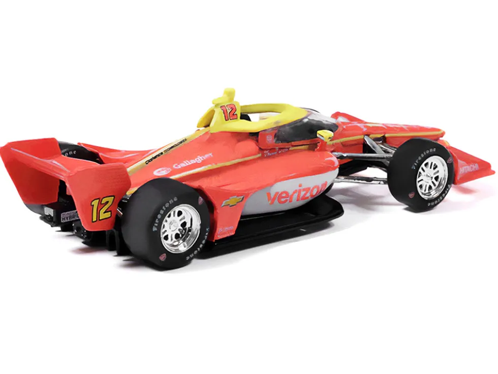 Dallara IndyCar #12 David Malukas "Verizon" Team Penske (Road Course Configuration) "NTT IndyCar Series" (2026) 1/64 Diecast Model Car by IXO Models