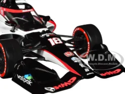 Dallara IndyCar #18 David Malukas HMD Trucking Dale Coyne Racing with HMD Motorsports Road Course Configuration NTT IndyCar Series 2023 1/18 Diecast Model Car Greenlight 11200