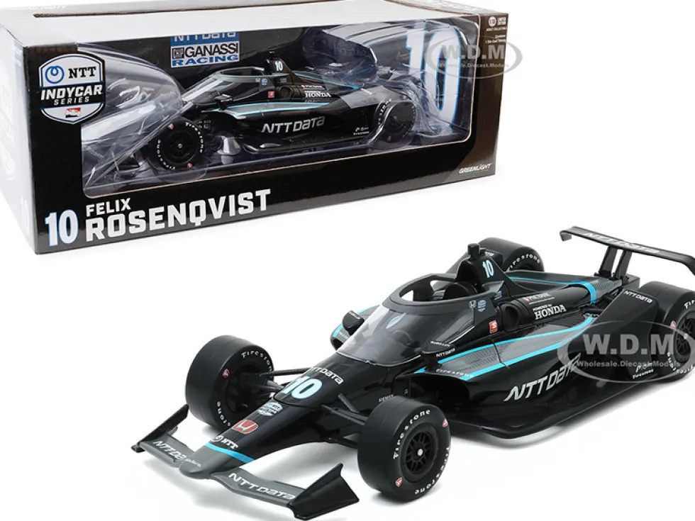 Dallara IndyCar #10 Felix Rosenqvist NTT Data Chip Ganassi Racing NTT IndyCar Series 2020 1/18 Diecast Model Car Greenlight 11084