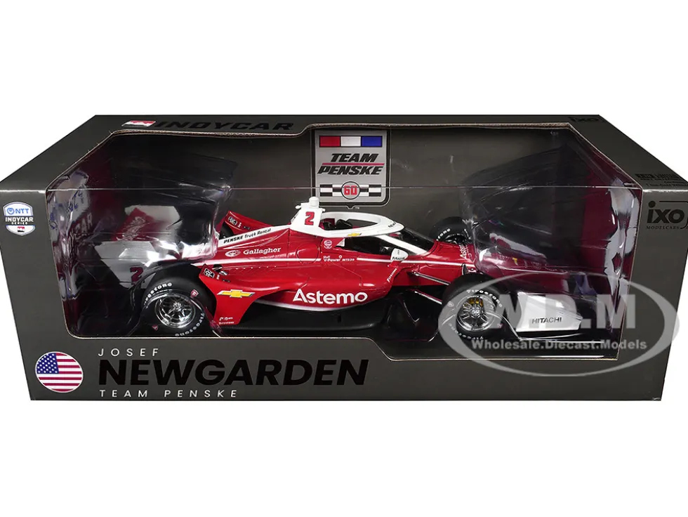 Dallara IndyCar #2 Josef Newgarden "Astemo" Team Penske (Road Course Configuration) "NTT IndyCar Series" (2026) 1/18 Diecast Model Car by IXO Models