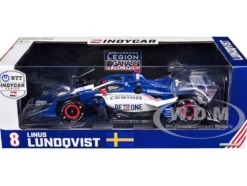 Dallara IndyCar #8 Linus Lundqvist "The American Legion" Chip Ganassi Racing (Road Course Configuration) "NTT IndyCar Series" (2024) 1/18 Diecast Model Car by Greenlight