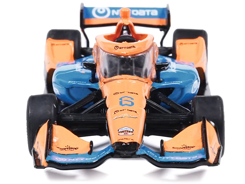 Dallara IndyCar #6 Nolan Siegel "NTT Data" Arrow McLaren IndyCar Team (Road Course Configuration) "NTT IndyCar Series" (2026) 1/64 Diecast Model Car by IXO Models