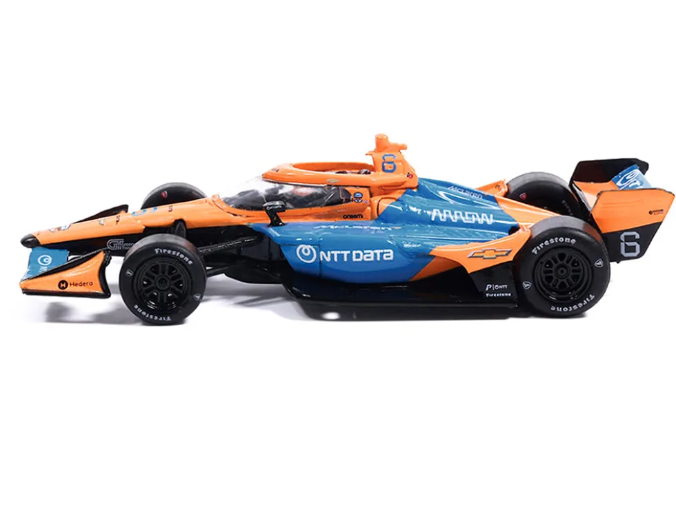Dallara IndyCar #6 Nolan Siegel "NTT Data" Arrow McLaren IndyCar Team (Road Course Configuration) "NTT IndyCar Series" (2026) 1/64 Diecast Model Car by IXO Models