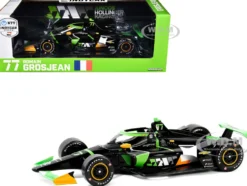 Dallara IndyCar #77 Romain Grosjean "DNS Filter" Juncos Hollinger Racing "NTT IndyCar Series" (2024) 1/18 Diecast Model Car by Greenlight