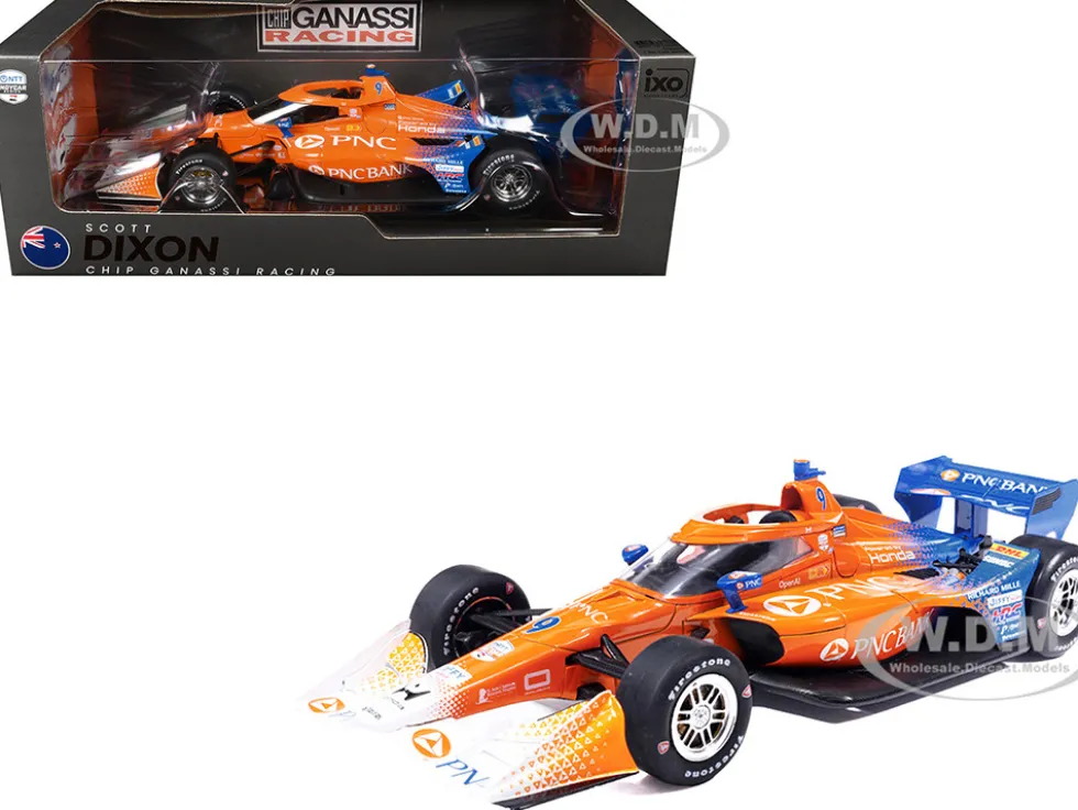 Dallara IndyCar #9 Scott Dixon "PNC Bank" Chip Ganassi Racing (Road Course Configuration) "NTT IndyCar Series" (2026) 1/18 Diecast Model Car by IXO Models