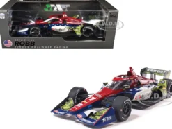 Dallara IndyCar #77 Sting Ray Robb "Goodheart Animal Health Center" Juncos Hollinger Racing (Road Course Configuration) "NTT IndyCar Series" (2026) 1/18 Diecast Model Car by IXO Models