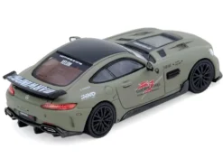DarwinPRO iMP-Performance AMG GT "Goblin Group" Matt Green with Black Top 1/64 Diecast Model Car by Inno Models