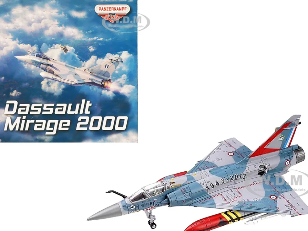 Dassault Mirage 2000 5F Fighter Aircraft 70th Anniversary of Corsica Squadron French Air Force Wing Series 1/72 Diecast Model Panzerkampf 14626PA