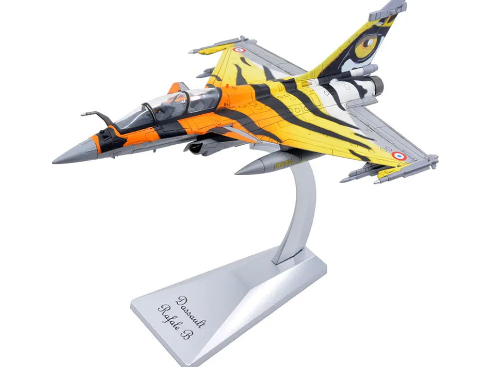 Dassault Rafale B Fighter Jet Ocean Tiger with Missile Accessories Panzerkampf Wing Series 1/72 Scale Model Panzerkampf 14615PB