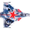 Dassault Rafale C Fighter Jet Regiment de Chasse 2 30 Normandie-Niemen 75th Anniversary Edition with Missile Accessories Panzerkampf Wing Series 1/72 Scale Model Panzerkampf 14616PA