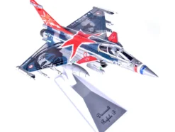 Dassault Rafale C Fighter Jet Regiment de Chasse 2 30 Normandie-Niemen 75th Anniversary Edition with Missile Accessories Panzerkampf Wing Series 1/72 Scale Model Panzerkampf 14616PA