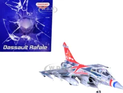 Dassault Rafale C Fighter Jet Regiment de Chasse 2 30 Normandie-Niemen 75th Anniversary Edition with Missile Accessories Panzerkampf Wing Series 1/72 Scale Model Panzerkampf 14616PA