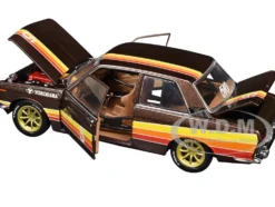 1970 Datsun 510 #5 Brown Metallic with Stripes Limited Edition to 4250 pieces Worldwide 1/24 Diecast Model Car by M2 Machines