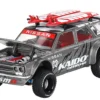 Datsun Kaido 510 Wagon 4x4 RHD (Right Hand Drive) "Kaido Offroad V1" Gray Metallic with Red Interior and Surfboards on Roof (Designed by Jun Imai) "Kaido House" Special 1/64 Diecast Model Car by Mini GT