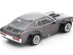Datsun Laurel C130 RHD (Right Hand Drive) Gray Metallic 1/64 Diecast Model Car by Pop Race