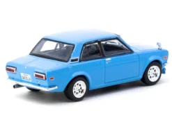 Datsun 510 Light Blue "Road64" Series 1/64 Diecast Model Car by Tarmac Works